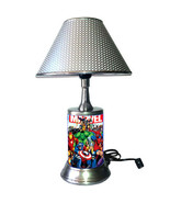 Marvel Comics Characters desk lamp with chrome finish shade, Avengers, C... - £34.75 GBP