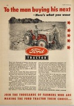 1949 Print Ad Farmers Make Ford Tractors Their Choice Dearborn Motors De... - $19.78