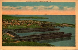 Ore Docks Two Harbors Minnesota USA-1947 VINTAGE LINEN POSTCARD BK67 - $5.94