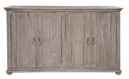 72" Sand Solid and Manufactured Wood Distressed Credenza - $24,520.32 MXN