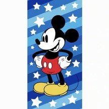Mickey Mouse Super Star Disney Original Beach Towel Pool Super Soft (27”x54” - £17.89 GBP
