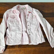 A.M.I. Womens Pastel Pink Denim Trucker Jacket Size Small 55352 Cotton B... - $31.68