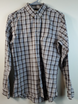 Wrangler Shirt Men&#39;s XL Button-Up Shirt Cotton Collared Long Sleeve Riata - £14.36 GBP