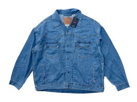 Levis Premium Men L Blue Medium Wash Relaxed Fit Sawtooth Western Trucke... - $98.00