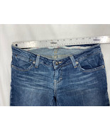 American Eagle Limited Edition Sz 6 Women Blue Denim Crop Jeans Low-Rise... - £8.95 GBP