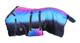 1200D Turnout Waterproof Rain Horse SHEET Light Winter Blanket No Fill 391B - $82.99