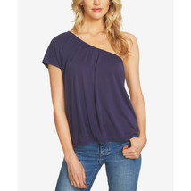 NWT Womens Size Small Nordstrom 1.STATE Blue One-Shoulder Stretch Top - $24.49