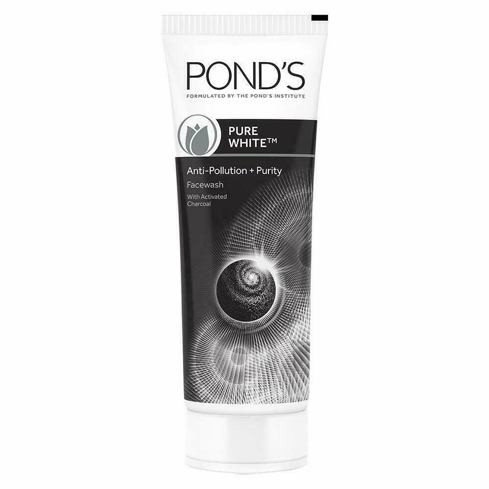 Pond's Pure White Anti Pollution Face Wash 100 gram pack with Activated Charcoal - $10.99