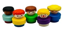 Fisher Price Chunky Little People 1990 Lot 0f 5 Clown African American B... - £11.91 GBP