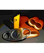 Brown Leather Carry Case with cutter and lighter - $145.00
