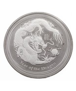 2012 Australie 1 Dollar Lunaire Année de La Dragon 1 OZ Argent Bu Pièce ... - $106.89