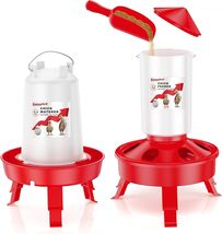 Chick Starter Set: 0.4 Gal Feeder &amp; Waterer with Adjustable Legs - BPA-F... - $46.48
