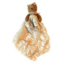 Vintage Miniature Teddy Bear w/ Lace Dress Pearls - £15.43 GBP