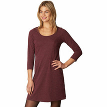 New Womens NWT PrAna Soskia Dress Wool Blend Knit M Drk Red Long Sleeve Burgundy - £138.28 GBP