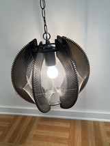 Vintage String Art Hanging Light Paul Secon Swag Lamp Mid Century Modern Smoked - £182.69 GBP