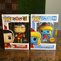 Funko POP! Chase Lot Of 2 Shazam &amp; Smurfette - £28.47 GBP