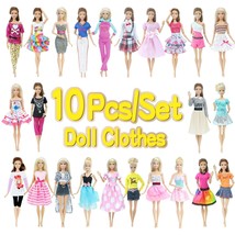  Doll Accessories 10 set Outfit Casual Wear Party Gowns Clothes for Barb... - £11.21 GBP+