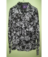 Jimi Hendrix Mens Floral Pattern Button Shirt The Purple Label Experienc... - $85.00