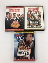 Road Trip , American Pie 2 , American Wedding (DVD, Unrated Version) 3 X DVD Lot - £10.40 GBP