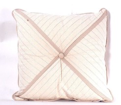 1 Count Croscill Bela Cream 18 X 18 Square Fashion Pillow - $36.99