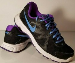 Nike Revolution 2 Running Training Shoes Black Purple 554900-023 Womens Size 6 - £23.44 GBP