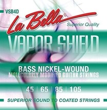 LaBella VSB4D Vapor Shield Bass Strings, 45-105 Round Wound Bass Strings - £36.16 GBP