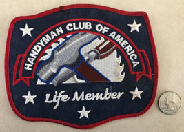 Vintage Handyman Club Of America Life Member Embroidered Sew On Patch - £15.89 GBP