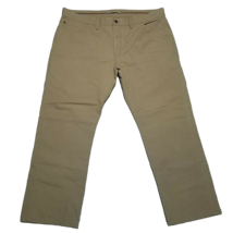 Izod Khaki Pants ~ Sz 40W 28L ~ Light Brown ~ 100% Cotton - £10.63 GBP