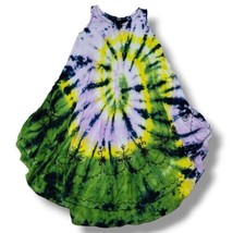 S.R. Fashion Dress Free Size Embroidered Stitched Tie-Dyed Boho Dress Bo... - $33.65