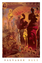 SALVADOR DALI POSTER 24x36 inches Hallucinogenic Torreador Surrealist Surrealism - £15.63 GBP
