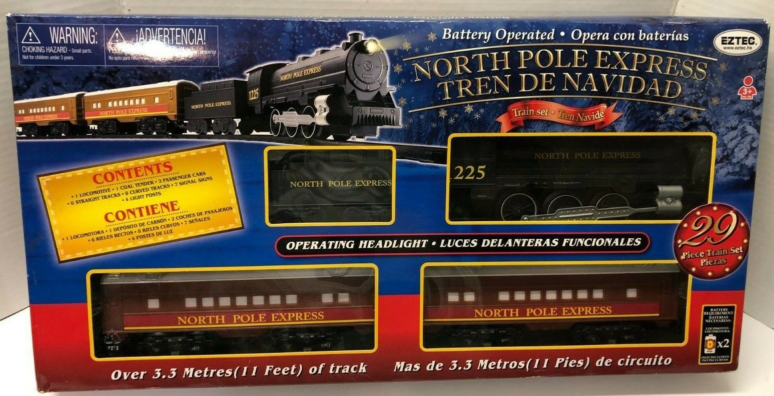 EZTEC 29 Piece NORTH POLE EXPRESS Christmas Train Set - $59.40
