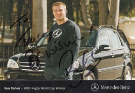 Ben Cohen English Rugby World Cup Winner Hand Signed Mercedes Benz Photo - £8.78 GBP