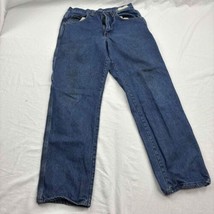 Red Kap Mens Straight Jeans Blue Denim Workwear Relaxed Medium Wash 33x37 - £13.23 GBP