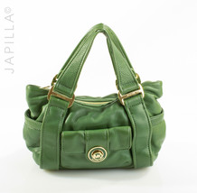 LIME/GREEN MICHAEL KORS PEBBLED SOFT LEATHER SATCHEL! - $107.91
