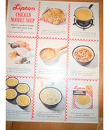 Vintage Lipton Chicken Noodle Soup Print Magazine Advertisement 1961 - €4,30 EUR