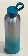 JOY . FUL Water Bottle  with Handle Aluminum 21 oz.  Green, Silver - £11.00 GBP
