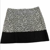 Michael Kors black &amp; white Animal print mini skirt size 10 - £35.75 GBP