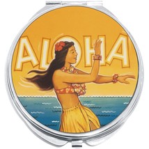 Aloha Hula Hawaii Compact with Mirrors - Perfect for your Pocket or Purse - £9.30 GBP