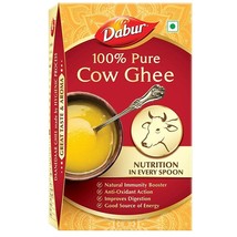 100% Pure Cow Ghee by Dabur - 1 L | Desi Ghee - free shipping - £33.68 GBP