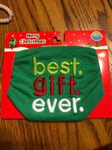 Neat Solutions Merry Christmas “ Best Gift Ever. ”Baby Bib NWT Ships N 24h - £11.47 GBP