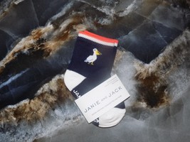 Janie and Jack Navy Blue Pelican Socks Size 6-12 Months Boy&#39;s NEW - £5.07 GBP