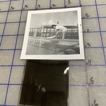 Vintage Photo Woman On Diving Board Unknown Location 1963 - $218.64 MXN