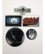 5 x Hollywood Movie Button Pin Lot  Spawn Armageddon CON AIR Men In Blac... - $17.34 CAD