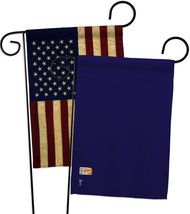 Dark Blue - Impressions Decorative USA Vintage - Applique Garden Flags Pack - GP - $30.97