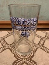 Vintage Winter&#39;s Bourbon Cask Ale Logo Pint Beer Glass - $9.99