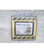 3&quot; X 5&quot; Photo Memo Box, Yellow with Blue Flowers, 150 Designer Note Sheets - $8.99