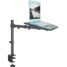 VIVO Black Single Laptop Notebook Desk Mount, Fully Adjustable Extension Clamp - £69.85 GBP