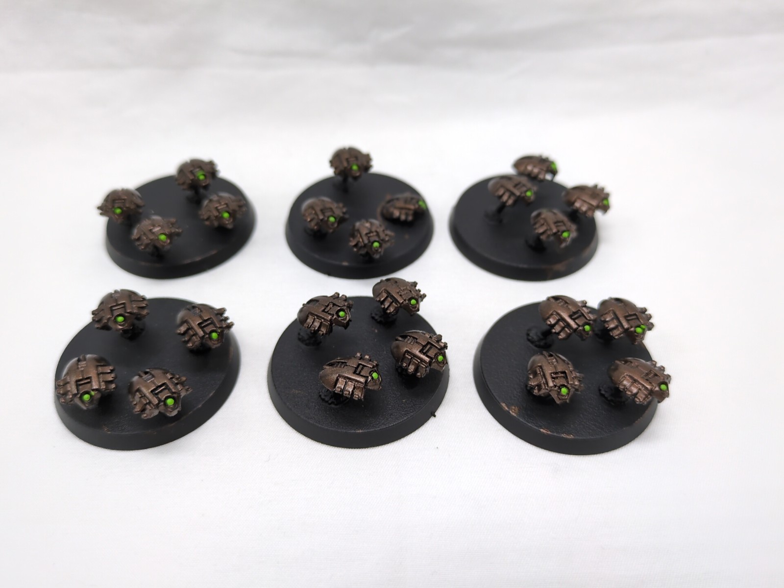(6) Painted Warhammer 40k Necron Canoptek Scarab Swarms Miniatures - $41.57