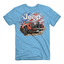Jeep American Lab Front and Back Print T-Shirt Blue - £29.55 GBP+