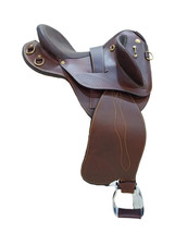 Australian swinging Leather Horse Saddle 16&quot; 17&quot; Inches| Racing Saddle| - £473.23 GBP+